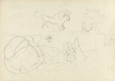 Study of Animals, for the Cave of the Golden Calf by Spencer Frederick Gore